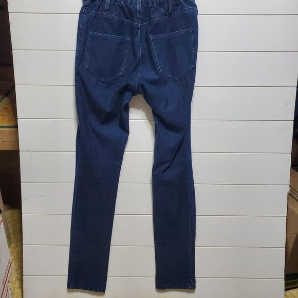 silence + noise womens size 29 pull on elastic back waist denim pants dark wash - Picture 2 of 3
